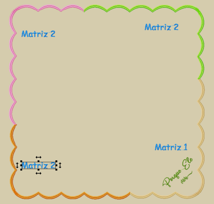 esquema de montagem guardanapo