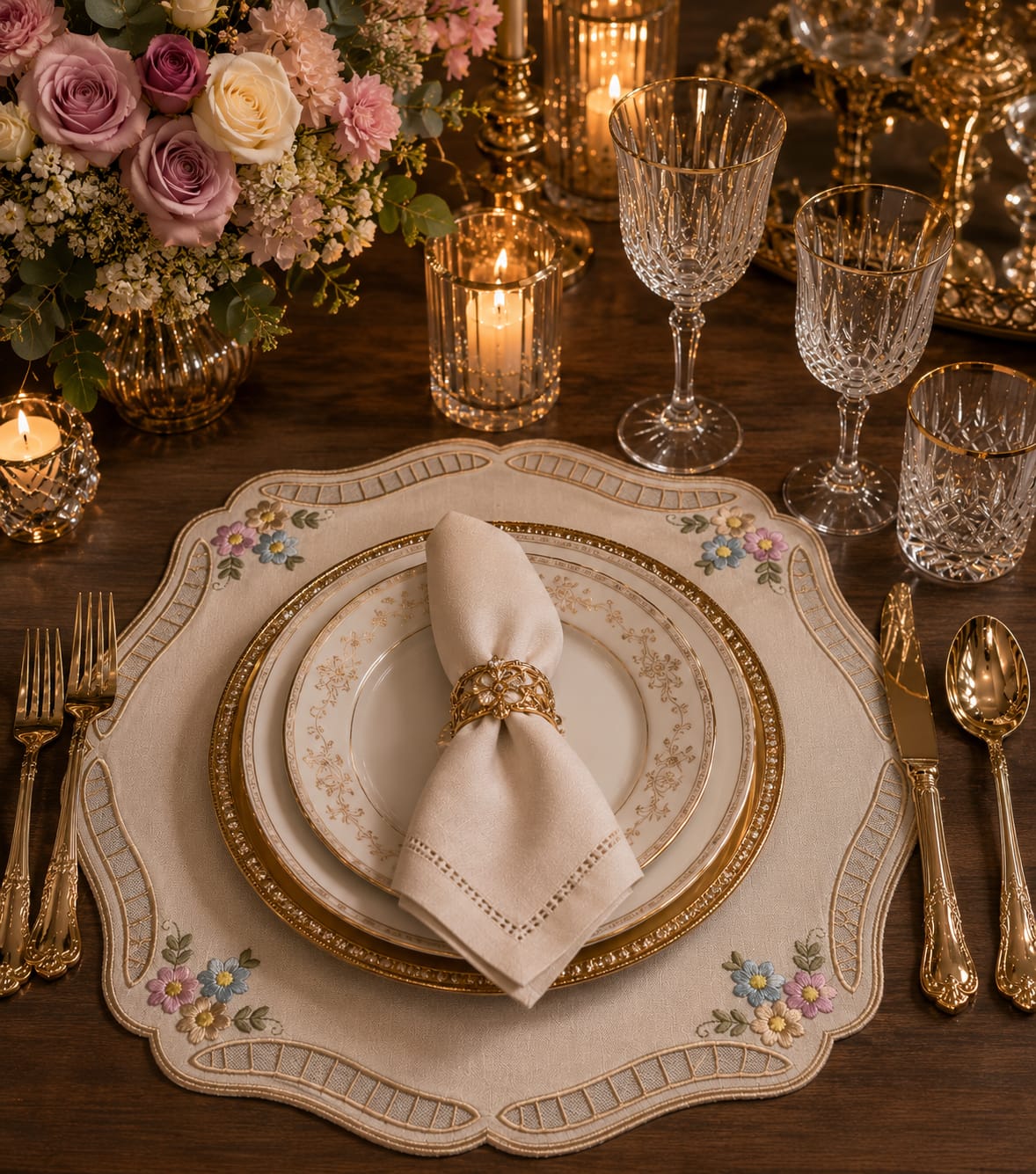 Sousplat Elegance Floral