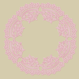 Sousplat Medalhão Floral Imperial
