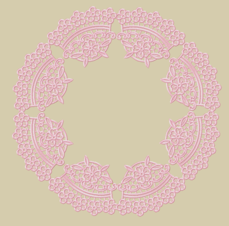 Sousplat Medalhão Floral Imperial